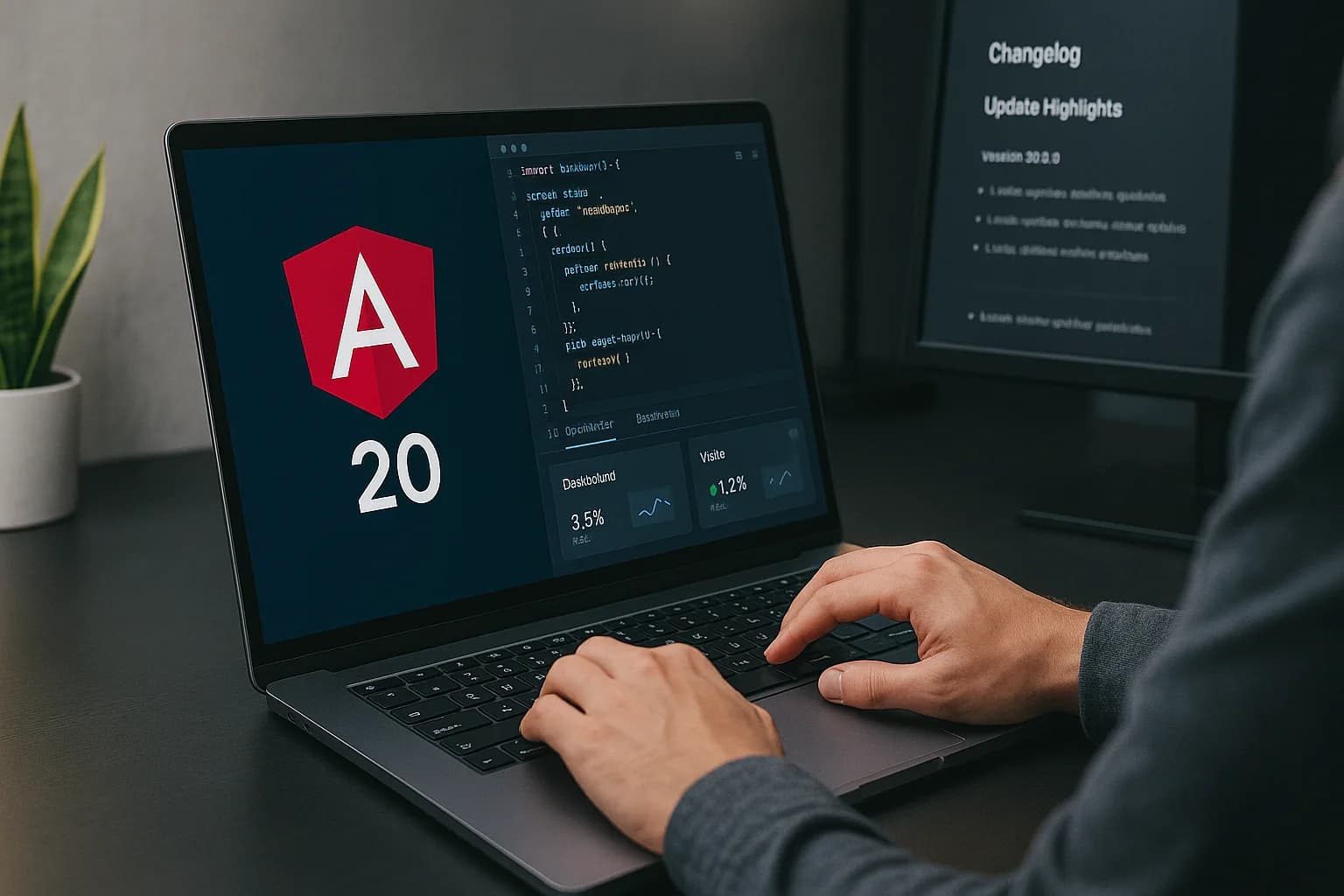 persona programando con angular 20