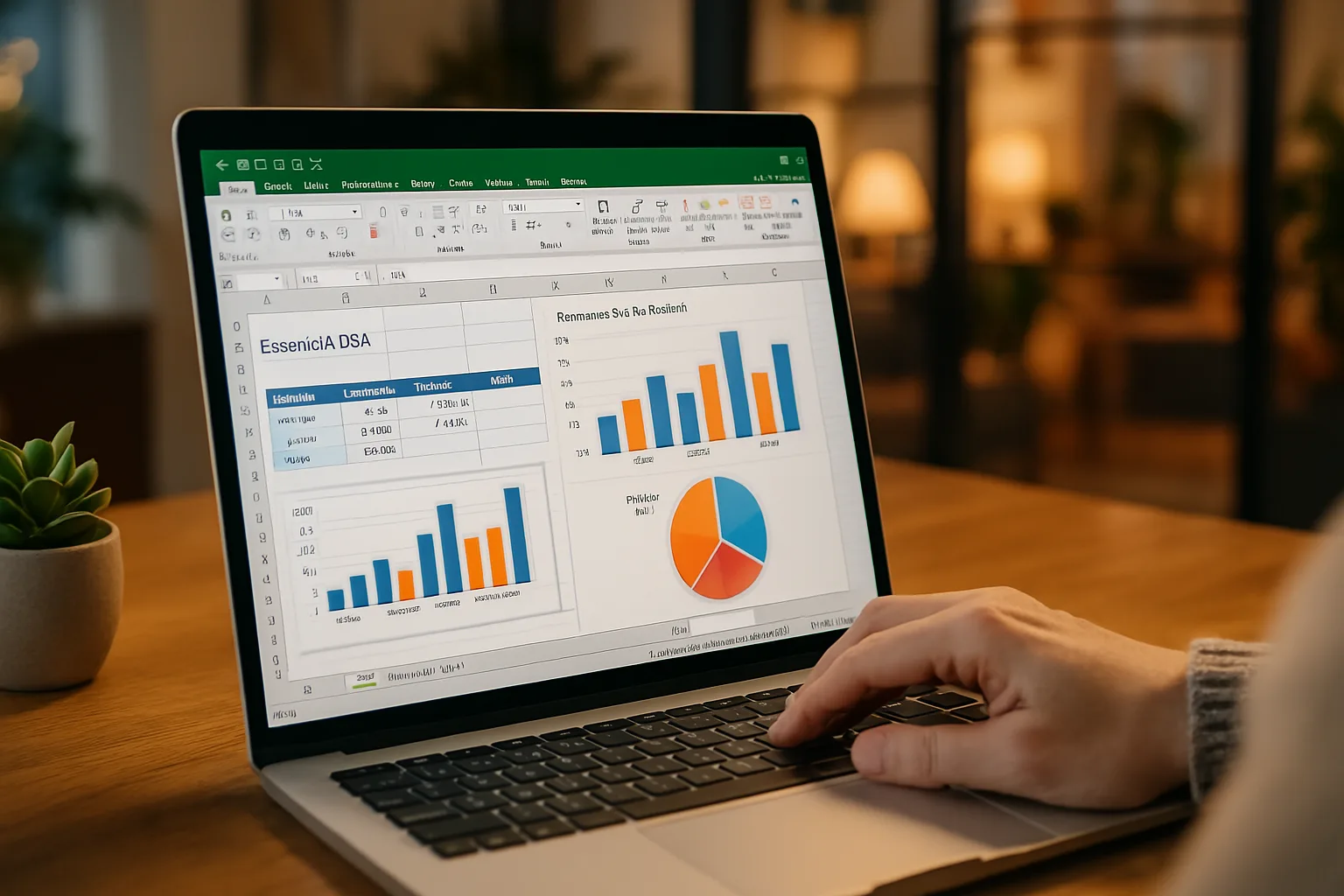 persona haciendo tablas dinamicas en excel