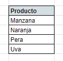 Lista Actualizada Productos Excel