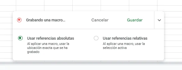Ejemplo de Grabar Una Macro