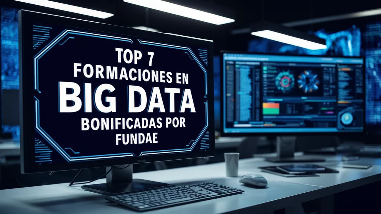 Top 7 formaciones de big data bonificadas por fundae