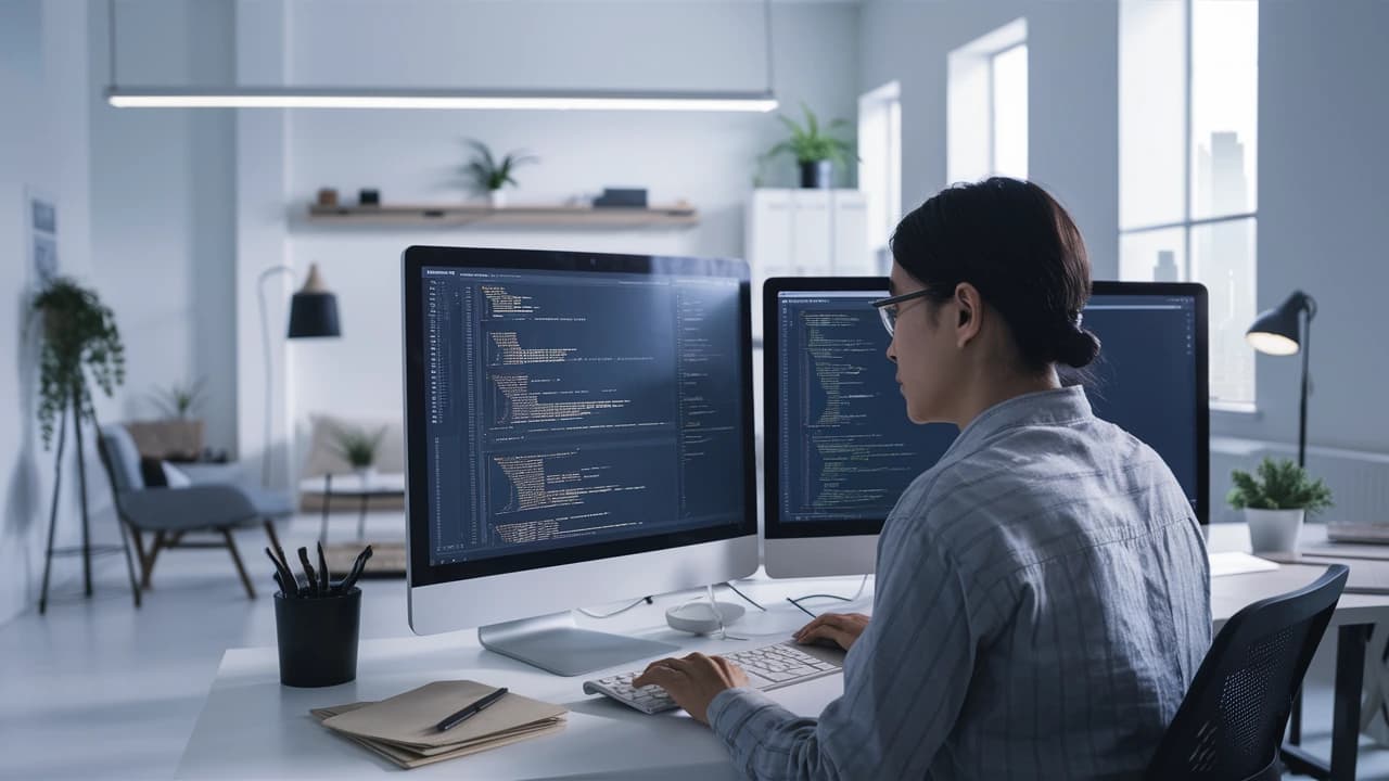 Desarrolladora web haciendo testing en Angular