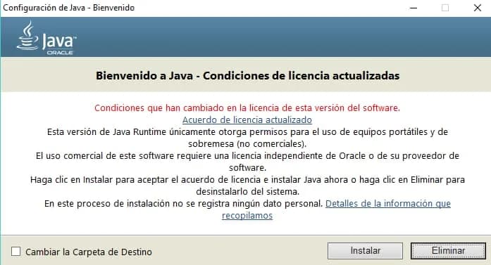 Instalador de Java