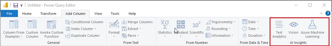 AI Insights de Power BI