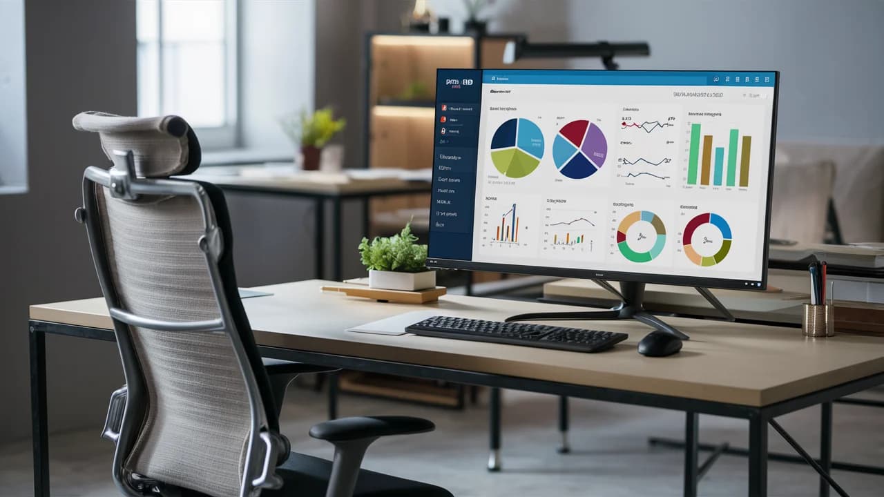 Pantalla de ordenador con la interfaz Power BI