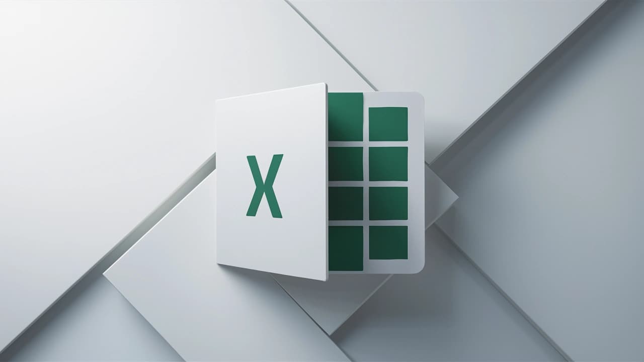 Logo de excel futurista