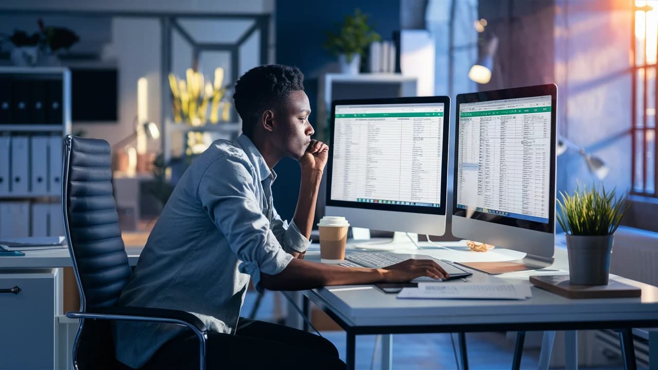Trabajador Bloqueando Celdas en Excel