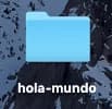 Carpeta creada del nuevo proyecto