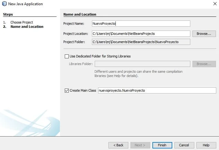 Configuración del proyecto Java