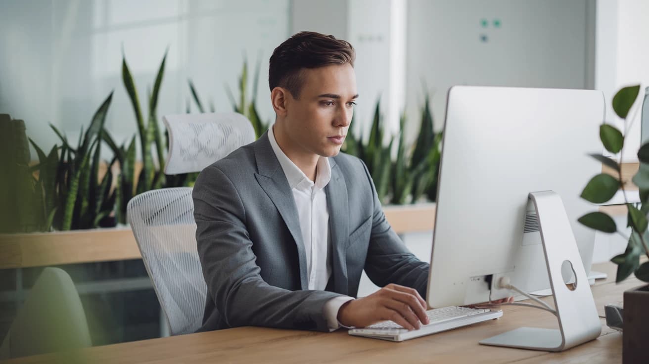 trabajador usando Jira Portfolio