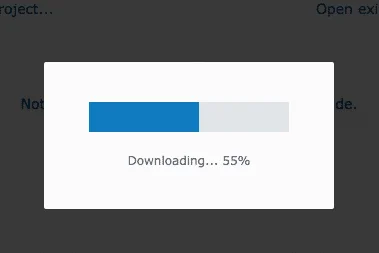 Creación del nuevo proyecto en proceso