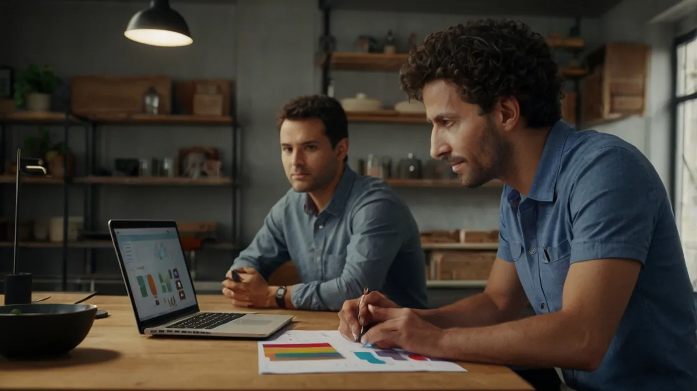 Trabajadores utilizando Viva Insights de Microsoft