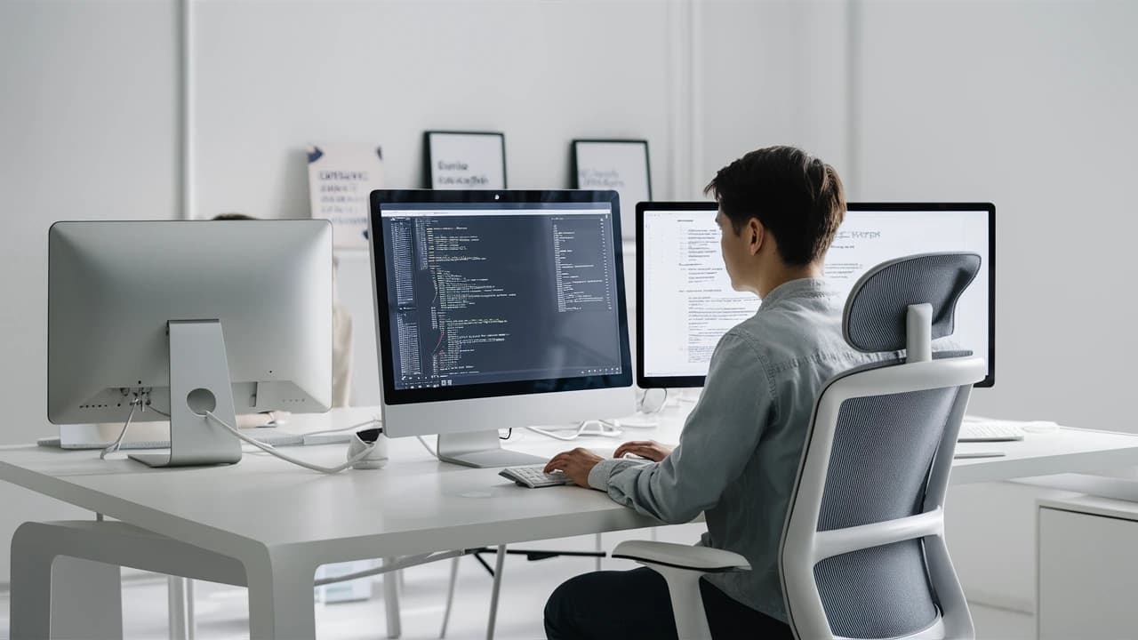 Programador desarrollando machine learning con Python