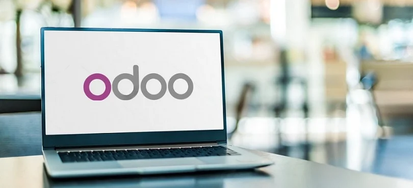 Pantalla de portátil con Odoo
