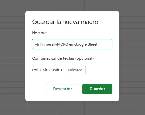 Ejemplo de Grabar Una Macro