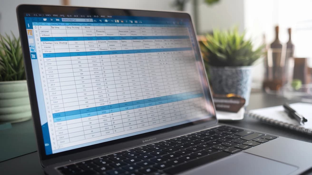 hoja de calculo de excel con una celda fijada