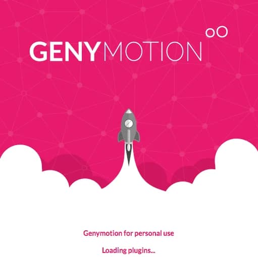 Splash de Genymotion