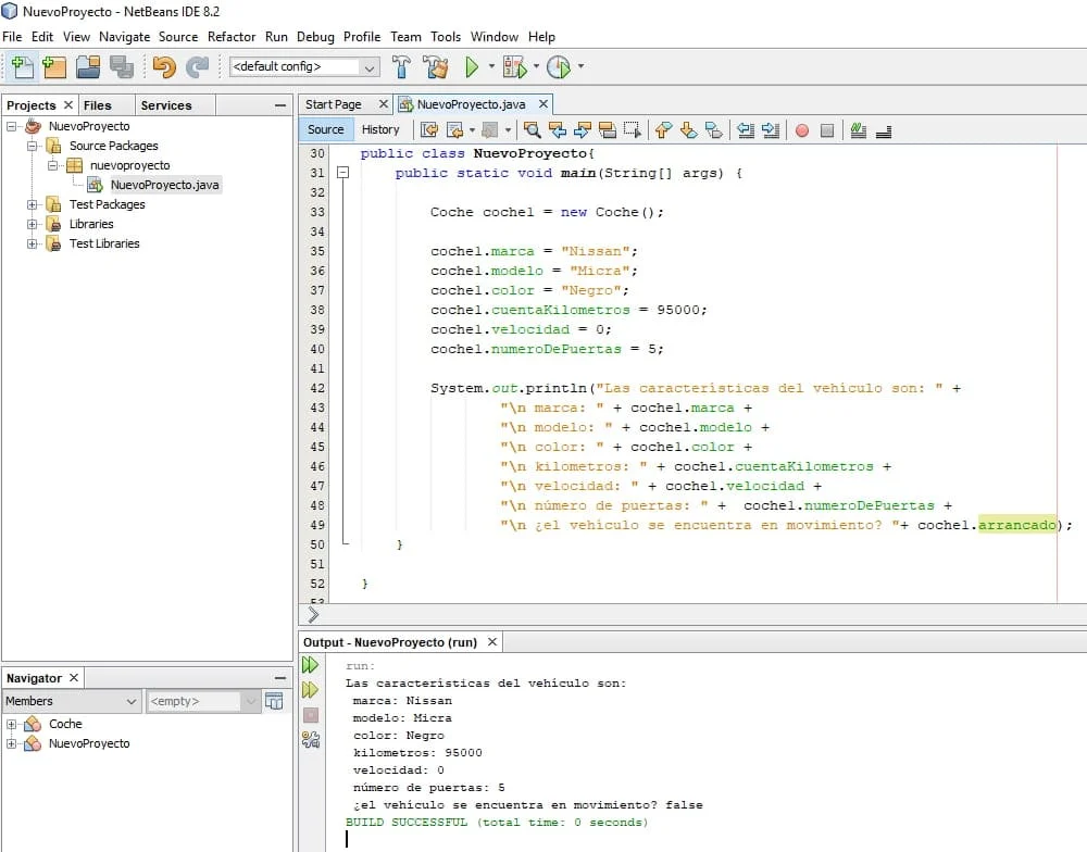Ejemplo de qué es una clase en Java
